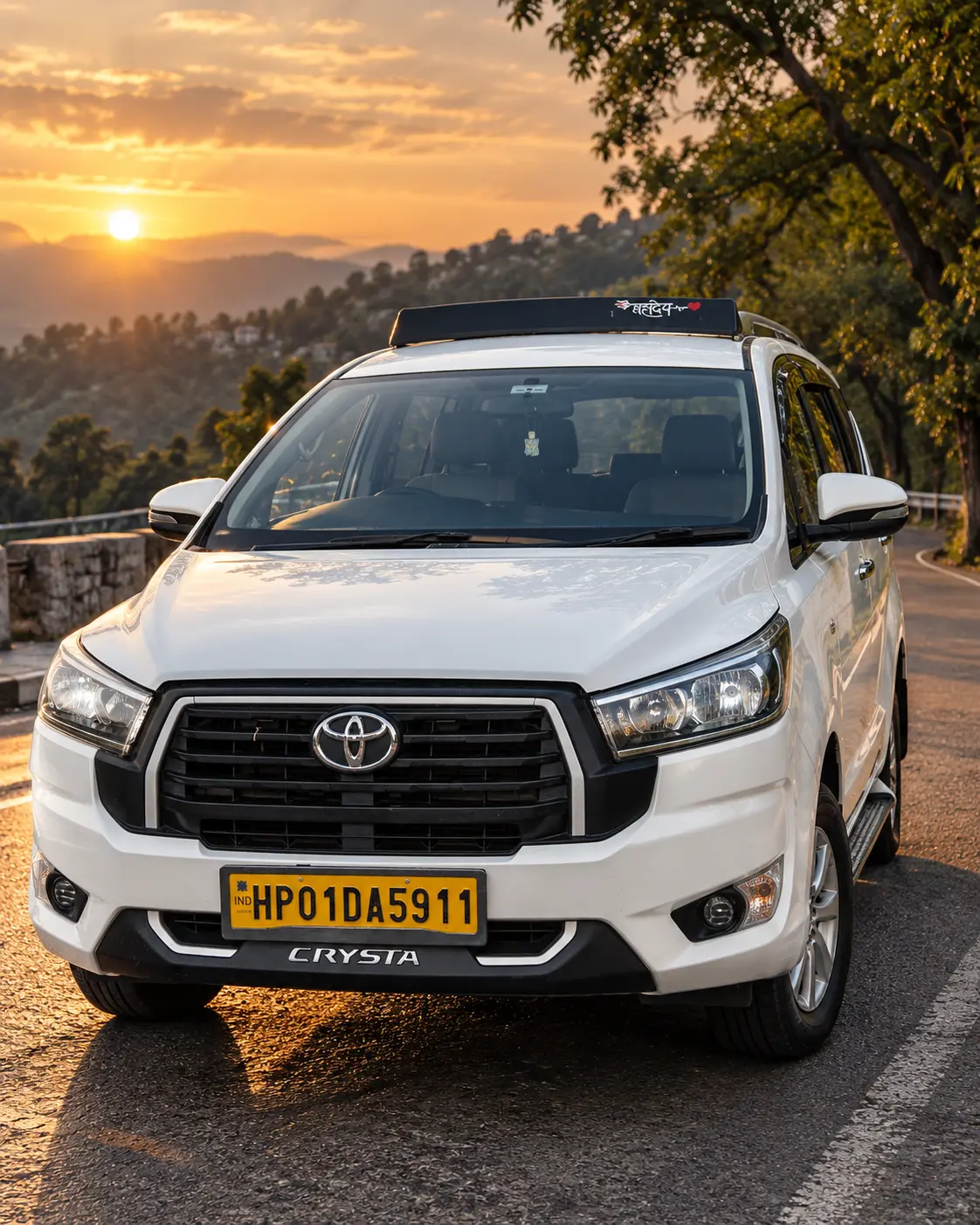 Toyota Innova Crysta taxi for family and outstation travel in Himachal Pradesh