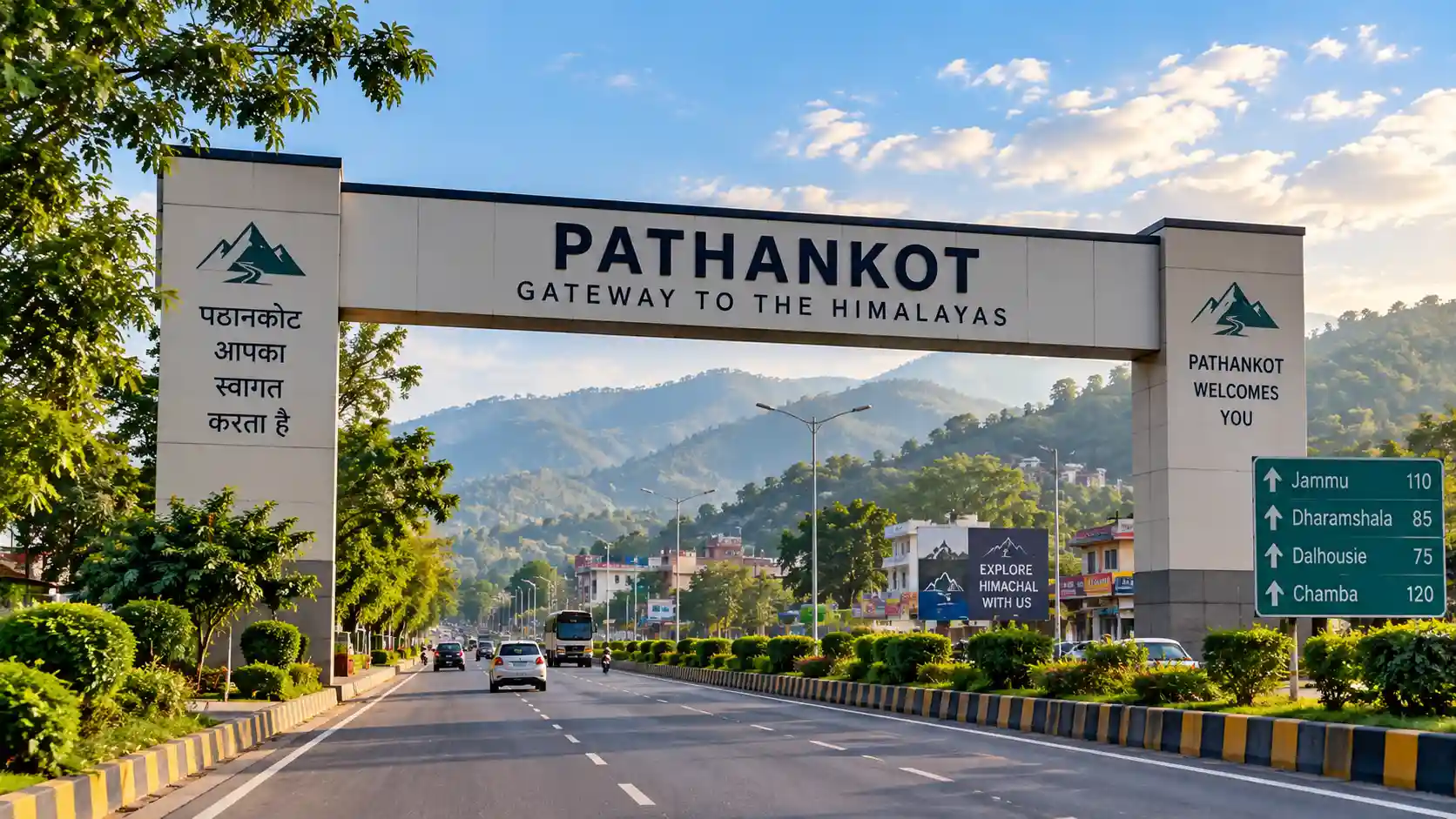 Pathankot route connecting Himachal Pradesh