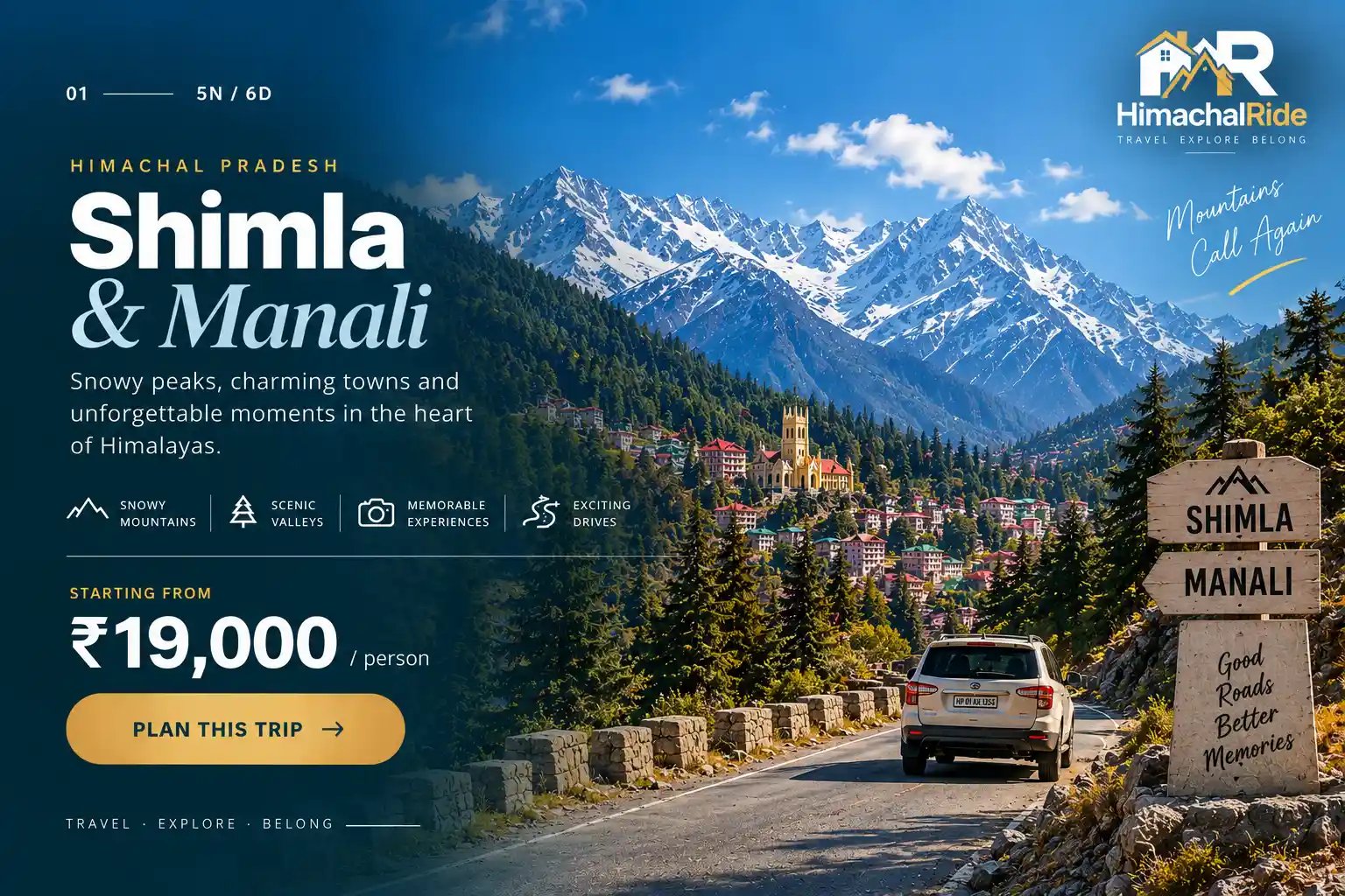 Himachal Shimla and Manali tour package