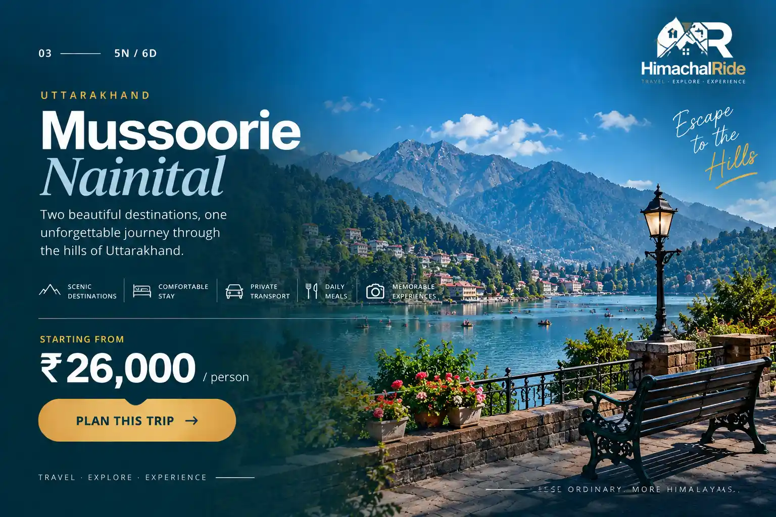 Mussoorie Nainital tour package